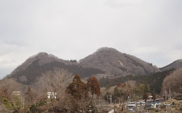 画像:月居城跡（遠景）